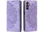 Custodia Per Samsung Galaxy S24+ Custodia Del Telefono Cellulare Flip Case Cover Bag Case Mandala