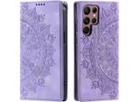 Custodia Per Samsung Galaxy S24 Ultra Custodia Del Telefono Cellulare Flip Case Cover Bag Mandala