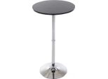 In And Outdoormatch Tavolo Bar Rotondo Beatrice - Tavolo Bar Per Interni Ed Esterni - Metallo - Tavolo Per Feste - Grigio - 60X60X108Cm