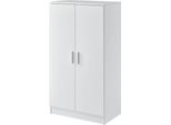In And Outdoormatch Ofelia Scarpiera - Per 14 Paia Di Scarpe - 108X55X35 Cm - Bianco - Truciolato - Design Moderno