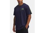 Maglietta Under Armour Icon Heavyweight Taping A Manica Corta Blu M / Uomo Regular Blu M