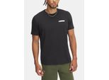 Maglietta Under Armour A Maniche Corte Con Logo A Strisce Sul Petto Sinistro Nero S Uomo Nero S