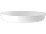 Portavaso In Plastica Bianca Cristal 17 Cm