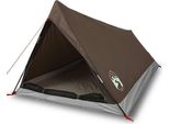 Vidaxl Tenda Da Campeggio 2 Persone Marrone Impermeabile