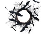 Ghirlanda Di Pipistrelli Di Halloween Guirca 30 Cm Taglia Unica