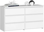 Comò CL100 Con 6 Cassetti Bianco - Elegante E Funzionale Per La Tua Casa