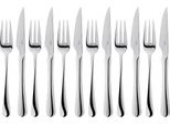 Set Di Posate Da Bistecca Judge Windsor Da 12 Pezzi, Acciaio Inossidabile, Argento