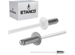 Rivetti Aperti In Alluminio 3,2X6Mm RAL9010
