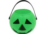 Secchio Di Zucca Di Halloween Accessori Per La Decorazione Della Festa Faccia Di Zucca, Colore: Verde