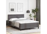 Syfax™ Letto A Molle Con Materasso Grigio 160 X 200 Cm