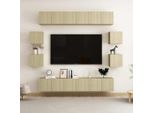 Maison Exclusive - Set Di Mobili Porta Tv 10 Pz Rovere Sonoma In Legno Multistrato