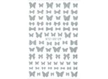 Adesivi Per Unghie 3D Autoadesivi Farfalle Glitter STZ-CS129 Argento Holo