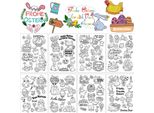 Set Di Timbri Pasquali 105 Timbri In Silicone Per Scrapbooking