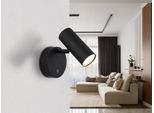 Lampada Da Parete A Led, Touch Dimmer, Nera, Mobile, Batteria Ricaricabile, H 12,5 Cm