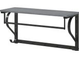 Appendiabiti Da Parete Con Ripiano E 5 Ganci, Grigio