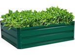 Fioriera Rialzata In Acciaio Per Verdure Ed Erbe Aromatiche, 100X30,5X80 Cm