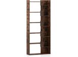 Libreria In Legno A 6 Ripiani Con 11 Ripiani, 163 Cm