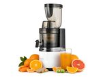 4Swiss BM202 Slow Juicer Entsafter Weiß- Kaltentsafter Saftpresse für Obst Gemüse XXL Einfüllschacht BPA-frei Leiser Profi Smoothie Saftmaschine 200W