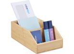 Organizer Da Scrivania In Bambù Con 3 Scomparti