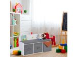 Panca Contenitore Per Bambini Con Cestini E Cuscino