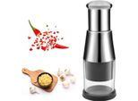 Mini Affetta Cipolle E Taglia Aglio - Tritatutto In Acciaio Inox Per Verdure, Cipolle, Aglio, Noci E Insalate (Incluso Schiaccia Aglio)