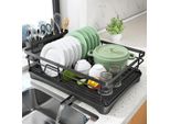 Cestello Scolapiatti Nero, Cestello Scolapiatti Da Cucina, Cestello Scolapiatti, Organizzatore Da Cucina, 42,5X30X14,5Cm, .