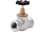 Perfexim | Valvola A Globo M83 - 1/2" DN15 - Zincato - Testa In Ottone Di Alta Qualità - Struttura Robusta"