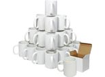 Tazze A Sublimazione X 1440 325Ml Bianco, Rivestimento Polimerico, Confezioni Regalo