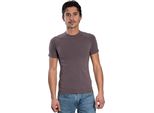 T-Shirt A Maniche Corte Da Uomo - Collo Tondo Raglan. CaffÈ: Xxl