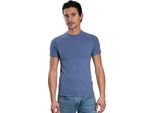T-Shirt A Maniche Corte Da Uomo - Collo Tondo Raglan. Blu: S