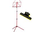 Leggio K-M Rosso 100-1 Con Morsetto Per Musica