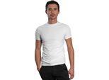 T-Shirt A Maniche Corte Da Uomo - Collo Tondo Raglan. Bianco: L