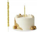 Candela Di Compleanno Oro "Happy Birthday"" 13 Cm"
