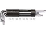 Ks Tools Set Di Chiavi Esagonali 151.2300, Torx 3 In 1 Supporto / Impugnatura A T - 8 Pezzi, Opaco, Cromo