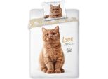 Animal Pictures Bettbezug Love Me - Einzel - 140 X 200 Cm - Weiß