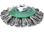 Lessmann Spazzola Conica Annodata Filo D'acciaio 115 X 0,5 Mm Destra
