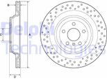 2X Disco Freno Delphi BG4699C Per MERCEDES-BENZ Classe M (W166) 54Mm