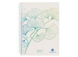 Herlitz 50033508 Herlitz Collegeblock Greenline Ginkgo, Din A5, A Scacchiera