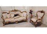 Divano Chesterfield Classico In Stile Barocco Set Di Divani Gruppo Divano 2Pz.