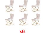 Set Di Sedie 6X Imbottite Design Lounge Seat Poltrona Gruppo Di Mobili Sedie Sedia Nuova