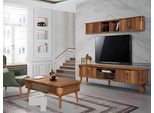 Rtv Tv Sideboard Legno Pelle Tavolo Mobile Tv Design Basso 2 Pezzi Set Nuovo