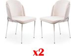 Design Sala Da Pranzo 2X Set Di Sedie Nuovo Set Di Poltrone Gruppo Imbottito Nuovo