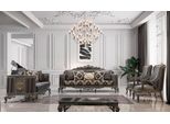 Divano Chesterfield Gruppo Di Design 5 Pezzi Set Divano 3+3+1+1 Sedile Tavolino