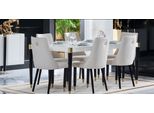 Set Da Pranzo Tavolo In Legno 7 Pezzi Set Completo Tavolo Da Pranzo 6X Sedie Set Sala Da Pranzo