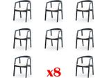 Design 8X Gruppo Sedie Sala Da Pranzo Set Poltrona Gastro Nuovo Set Sedia Imbottita