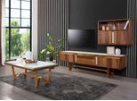 Credenza Tv Lowboard Rtv Cabinet Table Living Room Wood Modern Wall Unit Furniture