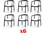 Set Di Sedie Per Sala Da Pranzo Poltrona Gastro Nuovo Set Imbottitura Design 6X Gruppo Sedie