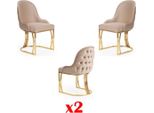 Set Di Sedie Chesterfield Gruppo 2X Poltrone Set Di Sedie Sedute Set Di Imbottiture Nuovo