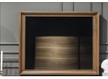 Specchio Lussuoso Specchio Da Parete In Stile Moderno Con Cornice Marrone