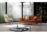 Set Di Divani Set Di Divani Divano Poltrona Tre Posti 3+1 Posti Arancione